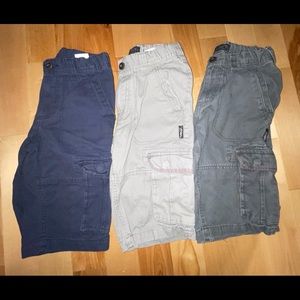 Boys SILVER cargo shorts